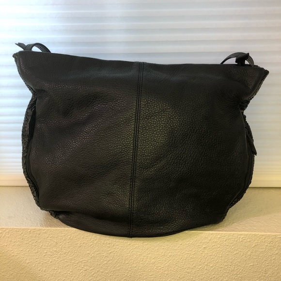 The Sak Handbags - The Sak black leather hobo bag with adjustable strap, like new. 14x18x5 inches